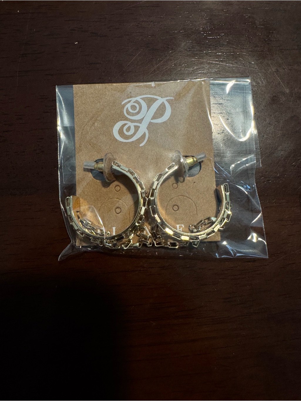 Plunder Gold Textured Hoop Earrings